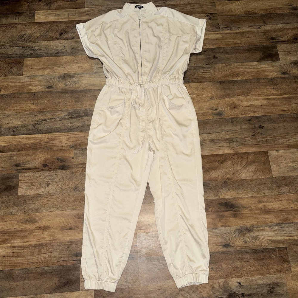 Express Women's Beige Romper Size Large